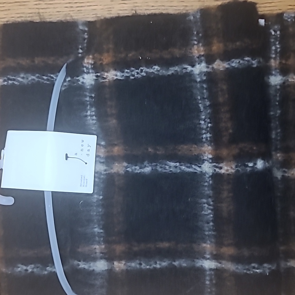 A New Day Soft Brushed Plaid Blanket Scarf